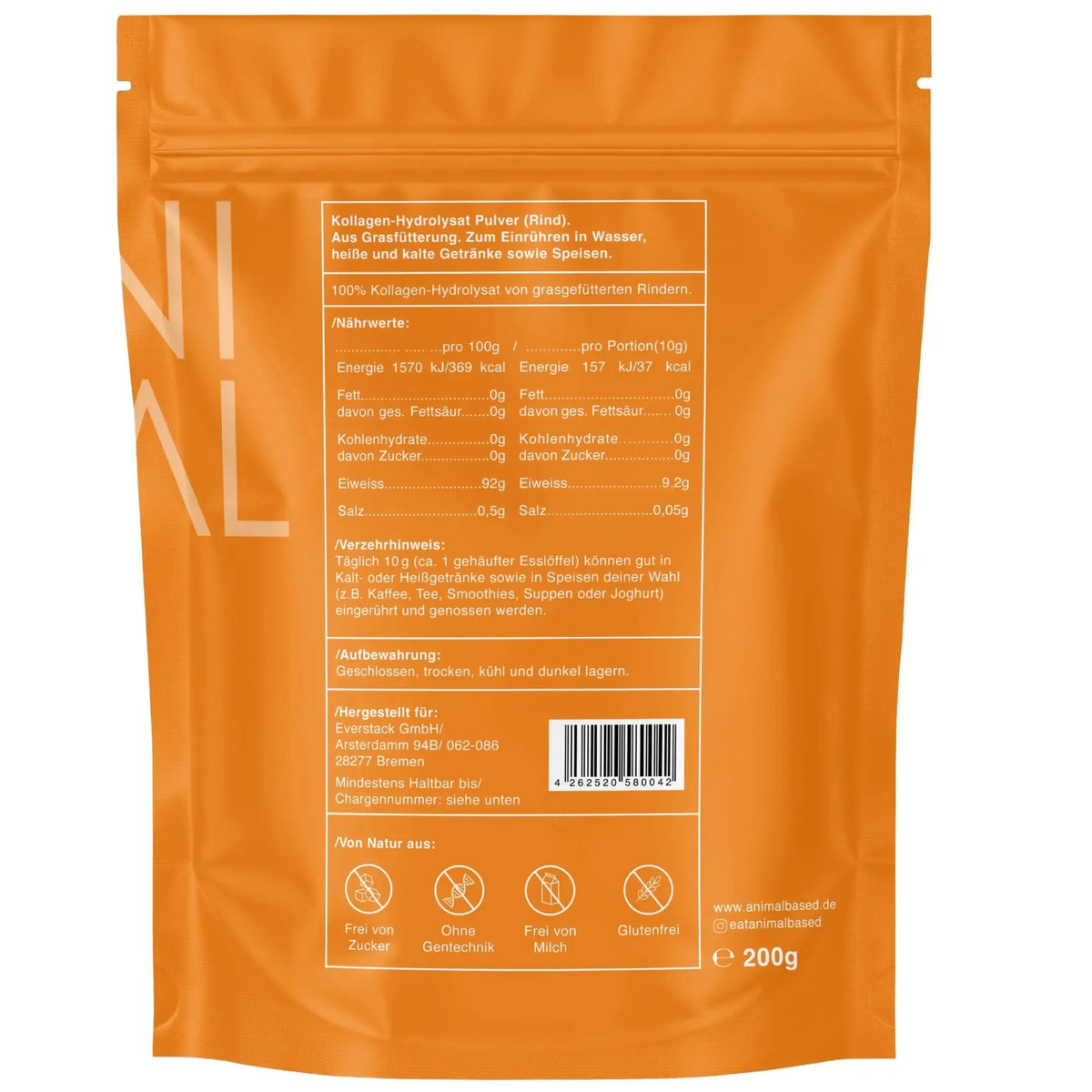 Halal Kollagen Hydrolysat - 200g EVERSTACK®