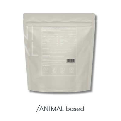 Darstellung der Naehrstoffe von Beef Bone Broth von Animal Based, 500 Gramm für 50 Portionen