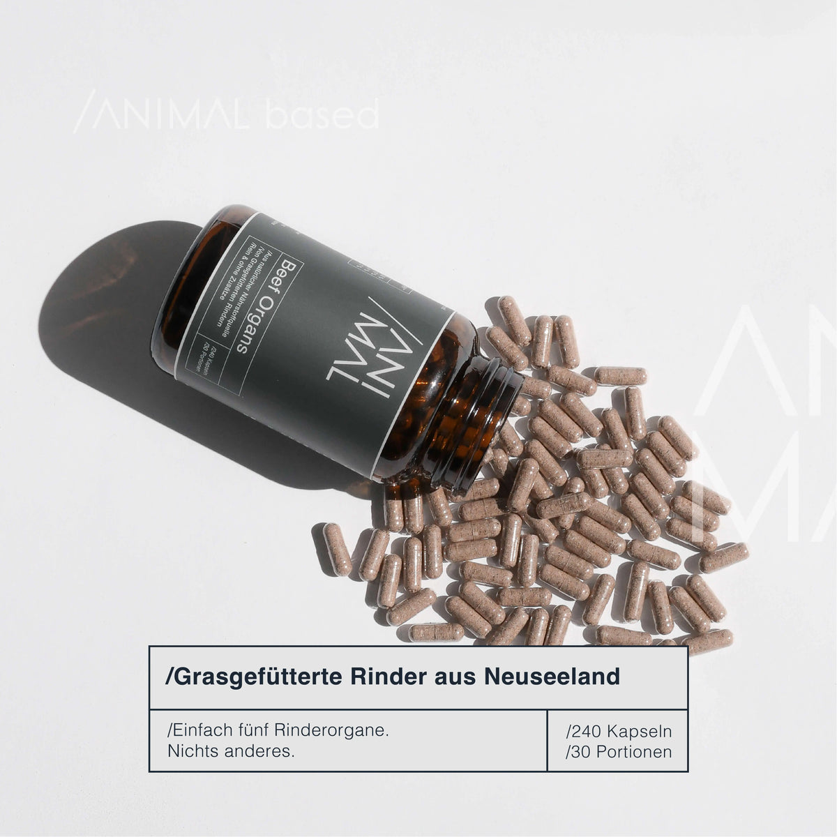 Rinderorgane Kapseln - Grass Fed Beef Organs EVERSTACK®