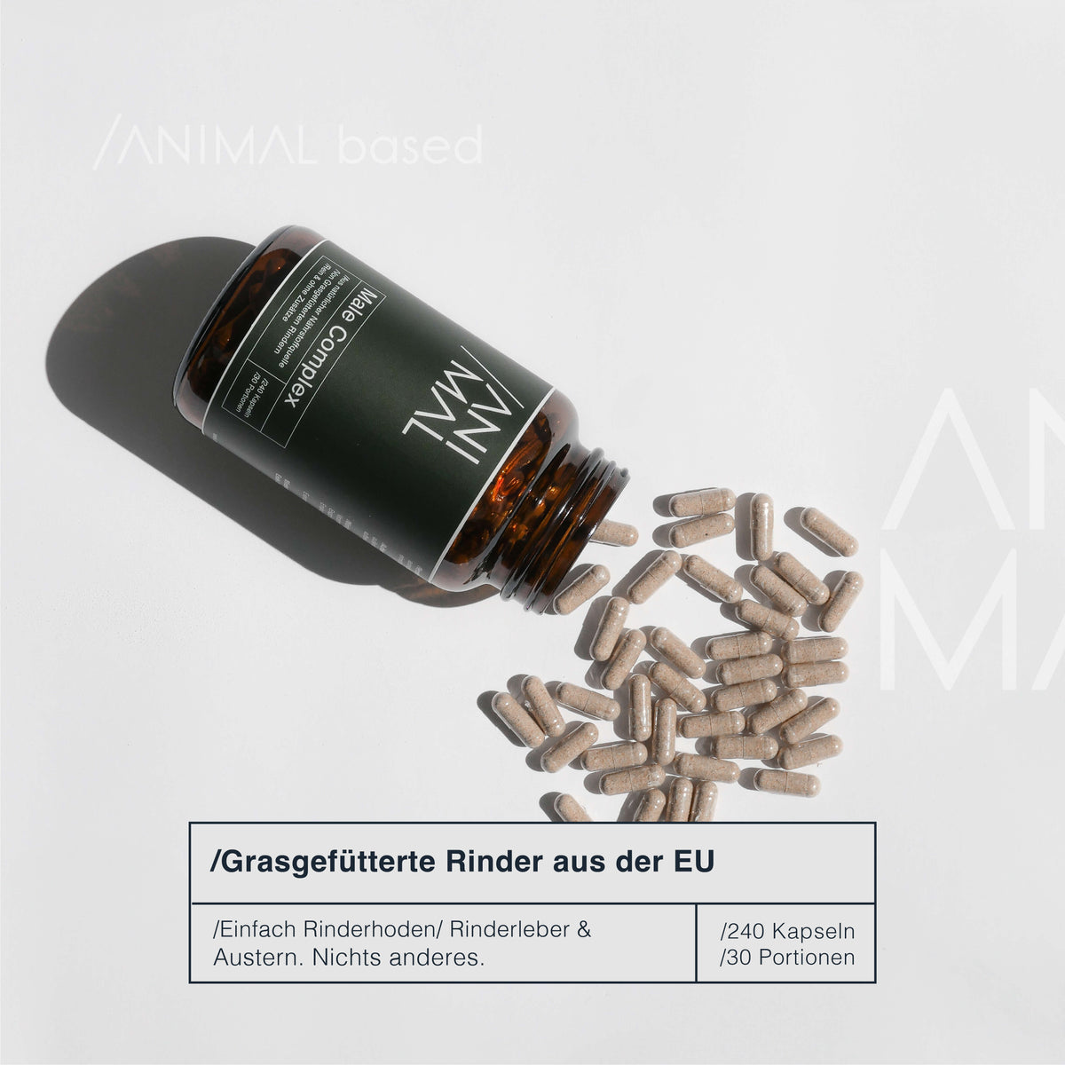 Male Complex - testicules de bœuf nourri à l'herbe